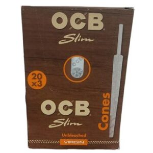 OCB VIRGIN DISPLAY CONOS SLIM UNBLEACHED (20CAJAS/3UD)