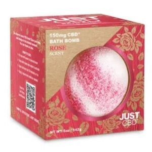 JUST CBD BATH BOMB ROSE 150mg (150GR)