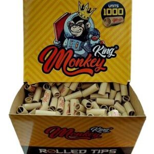 KING MONKEY DISPENSADOR 1000 PRE ROLLED TIPS UNBLEACHED