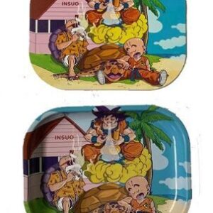 BANDEJA METÁLICA PEQUEÑA CON TAPA DRAGON BALL SMOKING 18X14CM