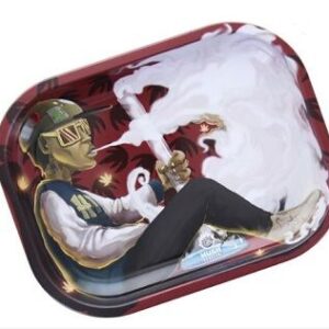BANDEJA METÁLICA PEQUEÑA KUSH BONG SMOKE 18X14CM