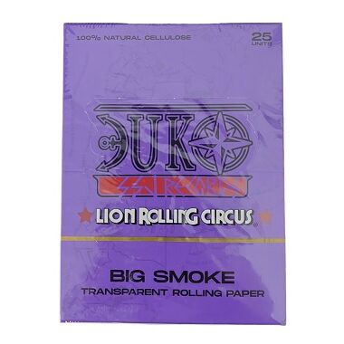 LION ROLLING CIRCUS PAPEL BIG SMOKE TRANSPARENTE KING SIZE DUKI NUEVA EDICIÓN LIMITADA (25UD/DISPLAY)