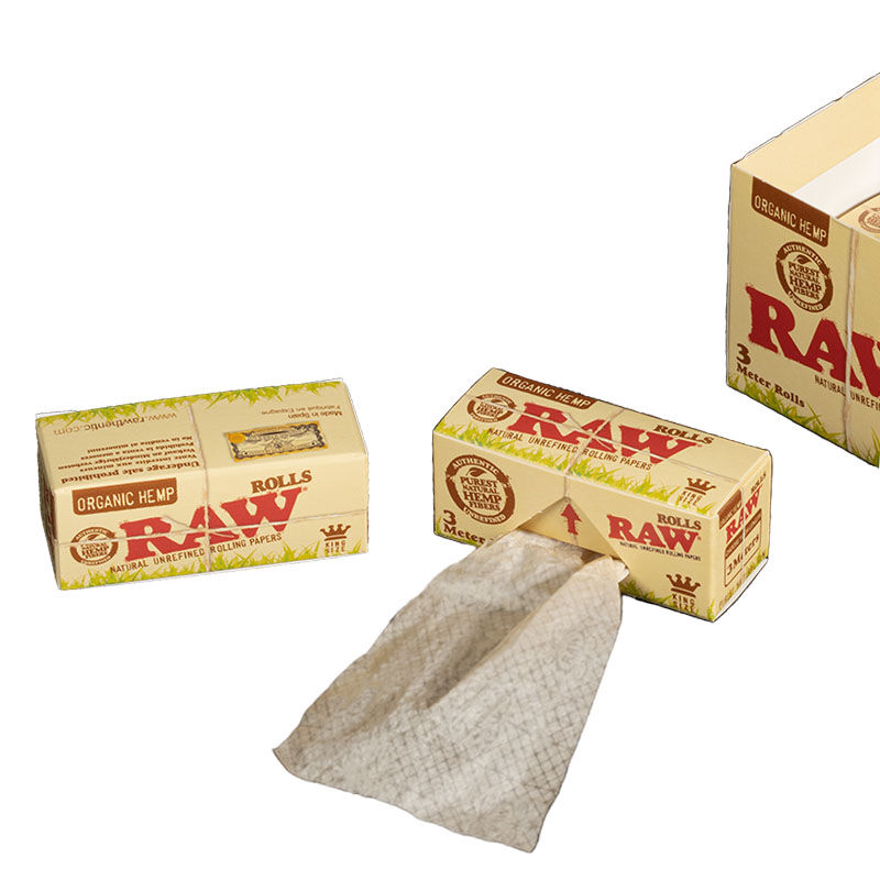RAW ROLLS ORGANIC KING SIZE 3M (12 UNIDADES)