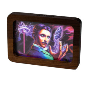 BANDEJA CRISTAL PEQUEÑA 3D SYNDICATE HIGH VOLTAGE (ALTO VOLTAJE TESLA) 18X12CM