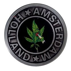 GRINDER METALICO AMSTERDAM HOLLAND 40MM 4 PARTES (HOJA FUMA4)