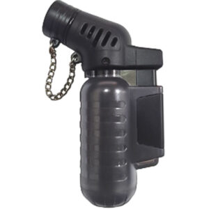 QBAK SOPLETE-MECHERO ELECTRONICO CON TAPA PEQUEÑO TRANSPARENTE GRIS