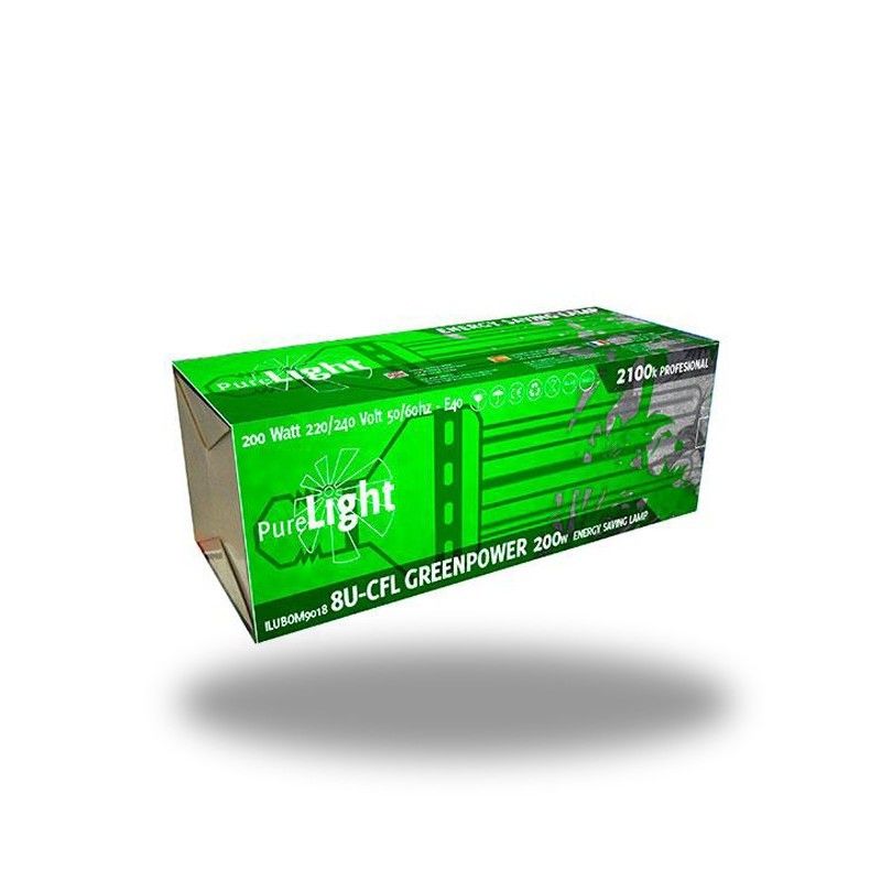 BOMBILLA PURE LIGHT CFL 200W BAJO CONSUMO GREENPOWER MIXTA