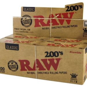 RAW 200 KING SIZE SLIM (40LIBRILLOS/200PAPEL)