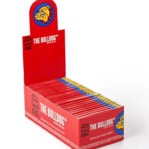 THE BULLDOG PAPEL RED REGULAR SIZE 50 LIBRILLOS (ROJO)
