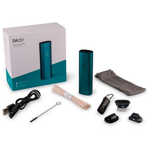 PAX3 VAPORIZADOR KIT COMPLETO AZUL TURQUESA