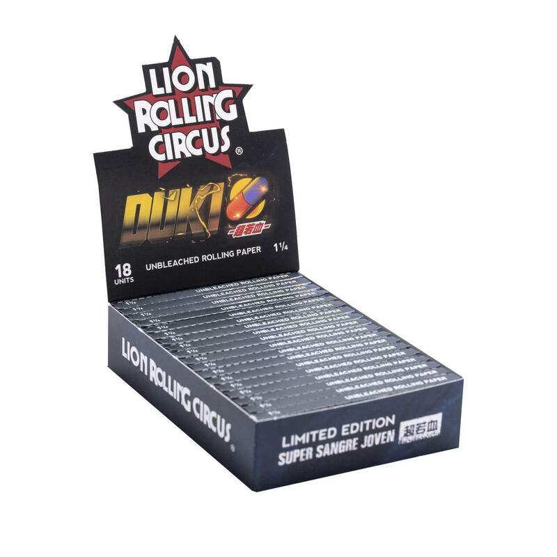 LION ROLLING CIRCUS PAPEL 1 1/4 DUKI LIMITED EDITION (18UD/DISPLAY-33PAPEL/LIBRILLO)