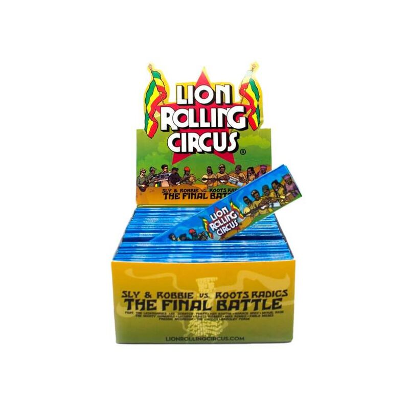 LION ROLLING CIRCUS PAPEL UNBLEACHED KING SIZE FINAL BATTLE SPECIAL EDITION (50UD/DISPLAY-33PAPEL/LIBRILLO)