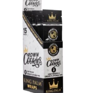 DISPLAY KING PALM WRAPS+FLAVOR TIPS SABOR CROWN COOKIES(15UD/DISPLAY-2UD/SOBRE)