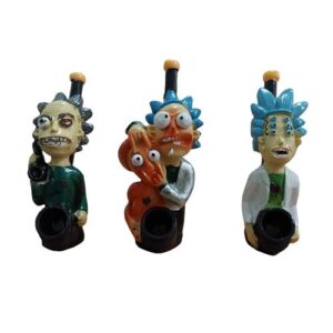 PIPA POLIRESINA HECHA A MANO "RICK Y MORTY" (MODELOS VARIADOS SEGÚN DISPONIBILIDAD)