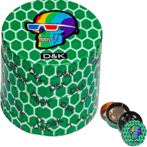 GRINDER METAL CALAVERA VERDE 40MM 4P