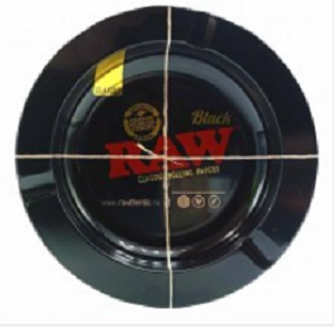 RAW BLACK CENICERO METÁLICO REDONDO