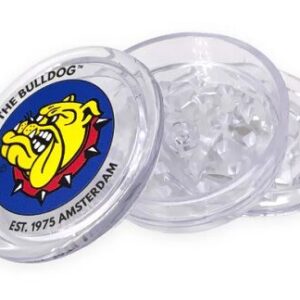 THE BULLDOG GRINDER ACRÍLICO TRANSPARENTE 3 PARTES "WORLDWIDE"