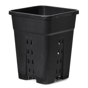 MACETA CUADRADA NEGRA POT AIR 11L (23 X 23)
