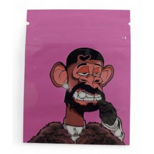 BOLSA ZIP ALUMINIO 1.5GR "MONKEY FACES " (48 UNIDADES DISEÑOS VARIADOS SEGÚN DISPONIBILIDAD)