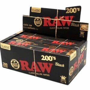RAW BLACK KING SIZE SLIM 200 (40 LIBRILLOS)