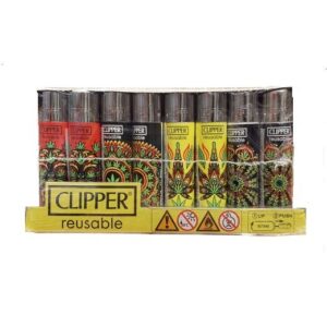 DISPLAY ENCENDEDOR CLIPPER MANDALA LEAVES (48UD)