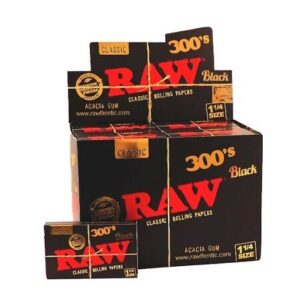 RAW BLACK 300 1 1/4  (40 LIBRILLOS)