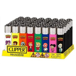 DISPLAY ENCENDEDOR CLIPPER DECORADOS "FUTURE WOW" 48UDS