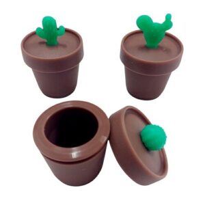 BOTE SILICONA MACETA CACTUS 5ML (MODELOS VARIADOS)