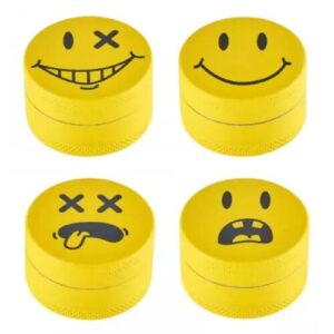 CHAMP HIGH GRINDER METAL "YELLOW FACE" 3 PARTES 40MM (MODELOS VARIADOS SEGÚN DISPONIBILIDAD)